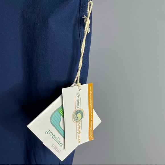 Greenlines Board Shorts Blue Eco Stretch Swim Trunks Men’s 40 - Picture 9 of 9